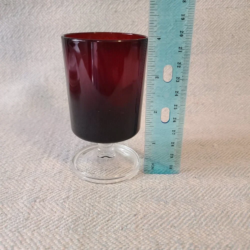 Arcoroc Luminarc French ruby red glass 4